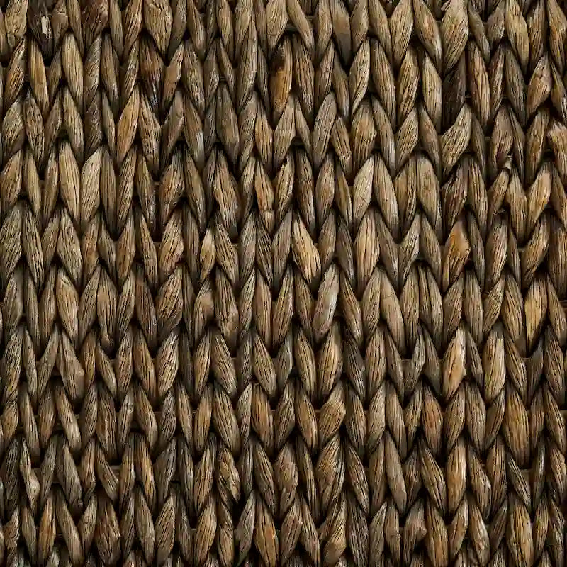 Chaise de salle à manger jacinthe d'eau/herbe de mer/bois (lot de 4) - 24x18.75x37.38