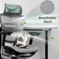 Chaise de bureau à dossier haut Fauteuil de bureau à domicile Chaise d'ordinateur sans repose-pieds