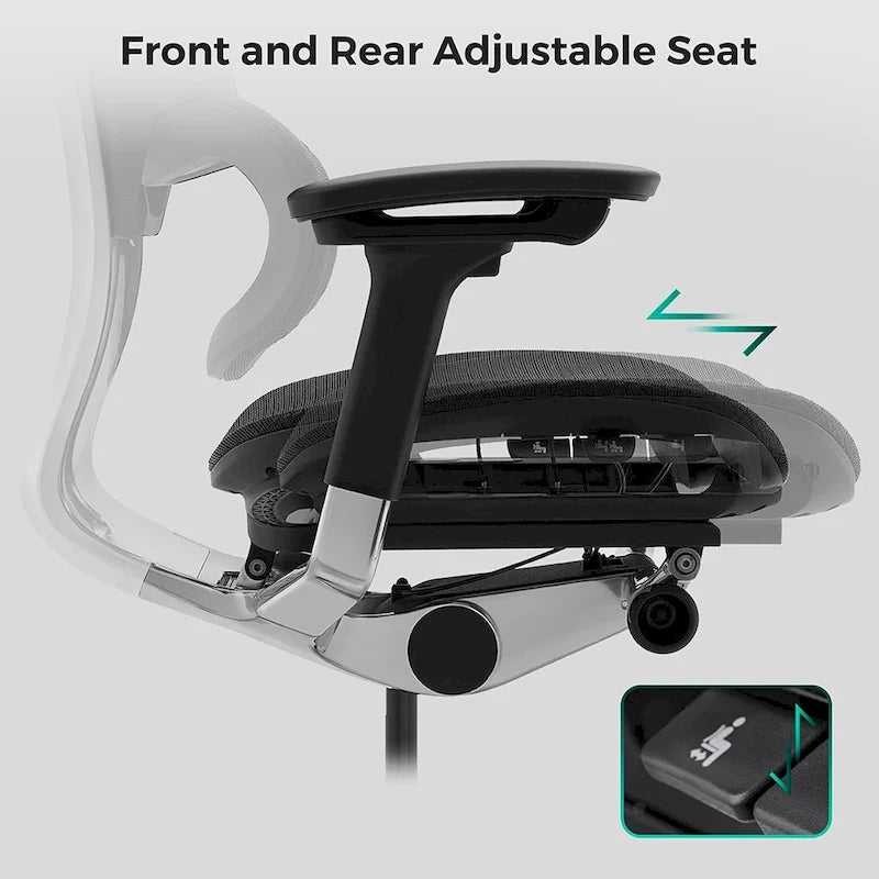 Chaise de bureau à dossier haut Fauteuil de bureau à domicile Chaise d'ordinateur sans repose-pieds