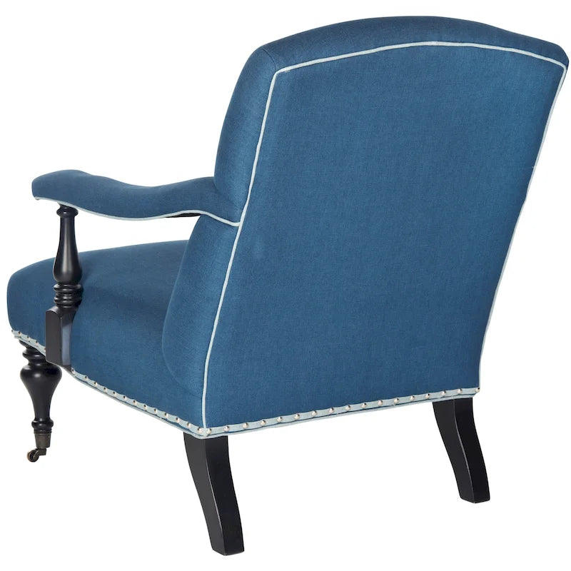 Fauteuil bleu acier - 27.6 x 36.8 x 35 - 28Lx37Px35H