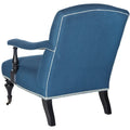Fauteuil bleu acier - 27.6 x 36.8 x 35 - 28Lx37Px35H