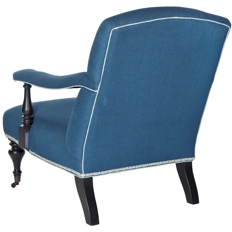 Fauteuil bleu acier - 27.6 x 36.8 x 35 - 28Lx37Px35H
