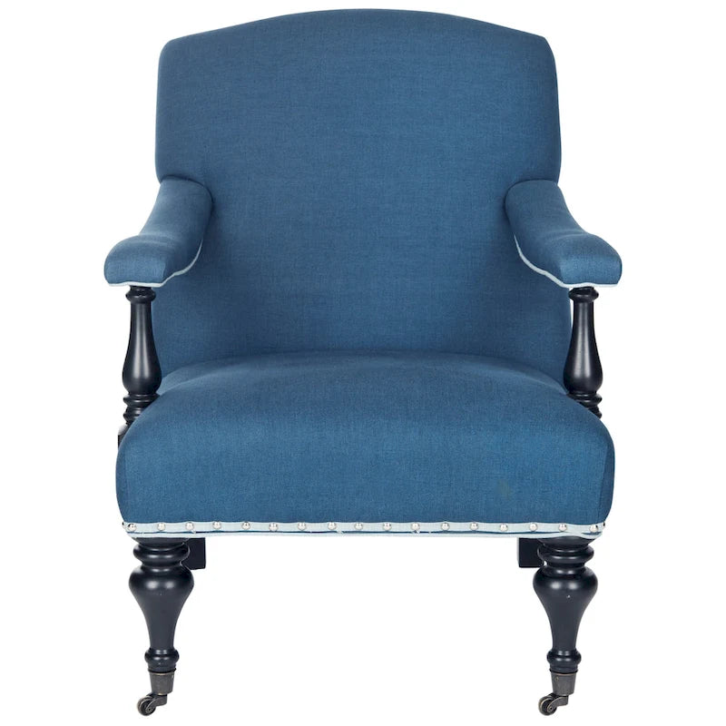 Fauteuil bleu acier - 27.6 x 36.8 x 35 - 28Lx37Px35H