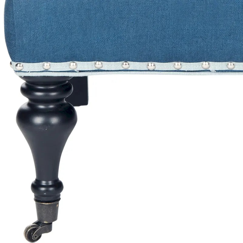 Fauteuil bleu acier - 27.6 x 36.8 x 35 - 28Lx37Px35H