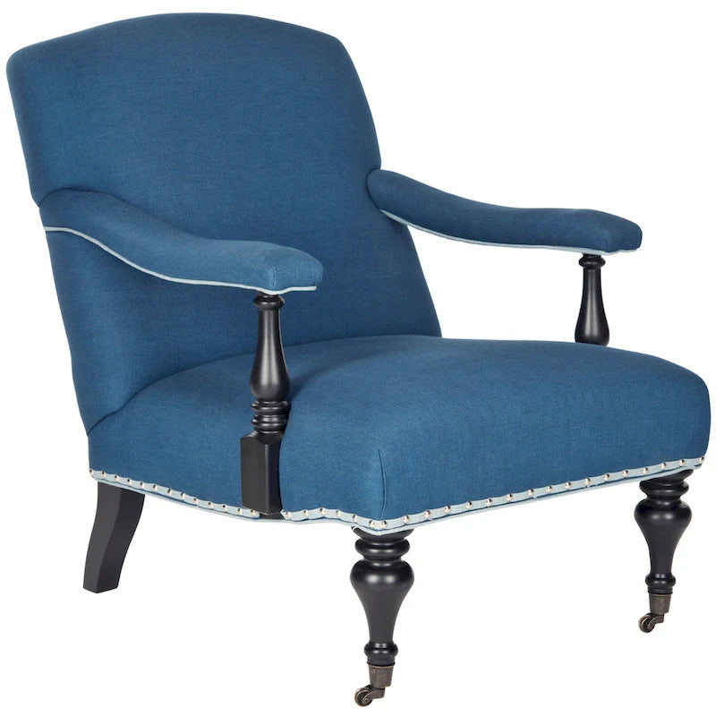 Fauteuil bleu acier - 27.6 x 36.8 x 35 - 28Lx37Px35H