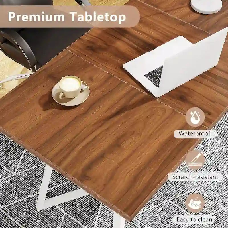 Table de salle à manger rectangulaire, petite table de cuisine de 55 pouces