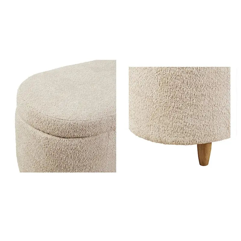 Banc de rangement à couvercle rabattable
