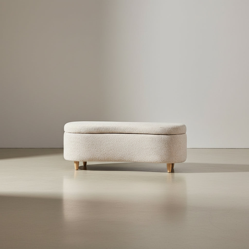 Banc de rangement à couvercle rabattable