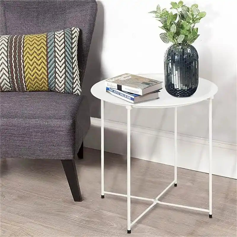 Plateau de table d'appoint en métal