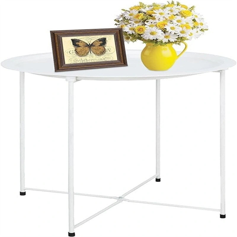 Plateau de table d'appoint en métal