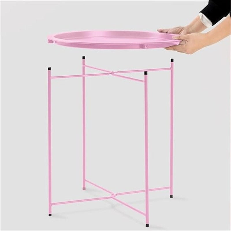 Plateau de table d'appoint en métal