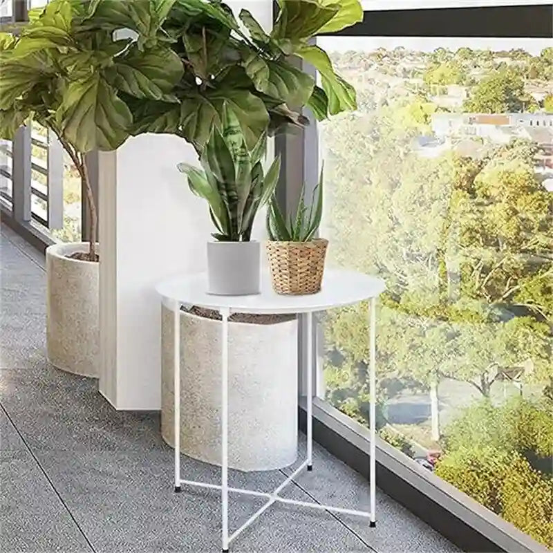 Plateau de table d'appoint en métal