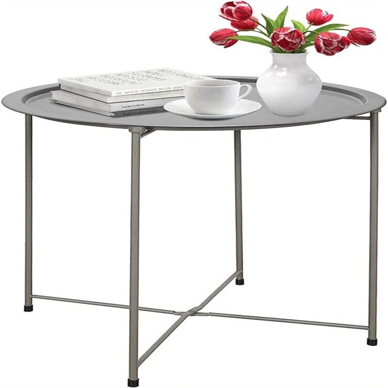 Plateau de table d'appoint en métal