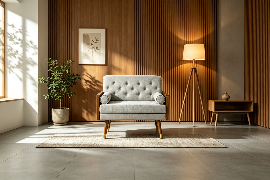 Fauteuil confort esprit Mid-Century